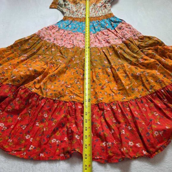 XSP By Anthropologie Tiered & True floral maxi prairie dress XS Petite 2 - Picture 12 of 12